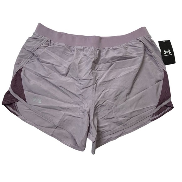 Under Armour Women's Fly By 2.0 Running Shorts Purple Size L - Picture 1 of 9